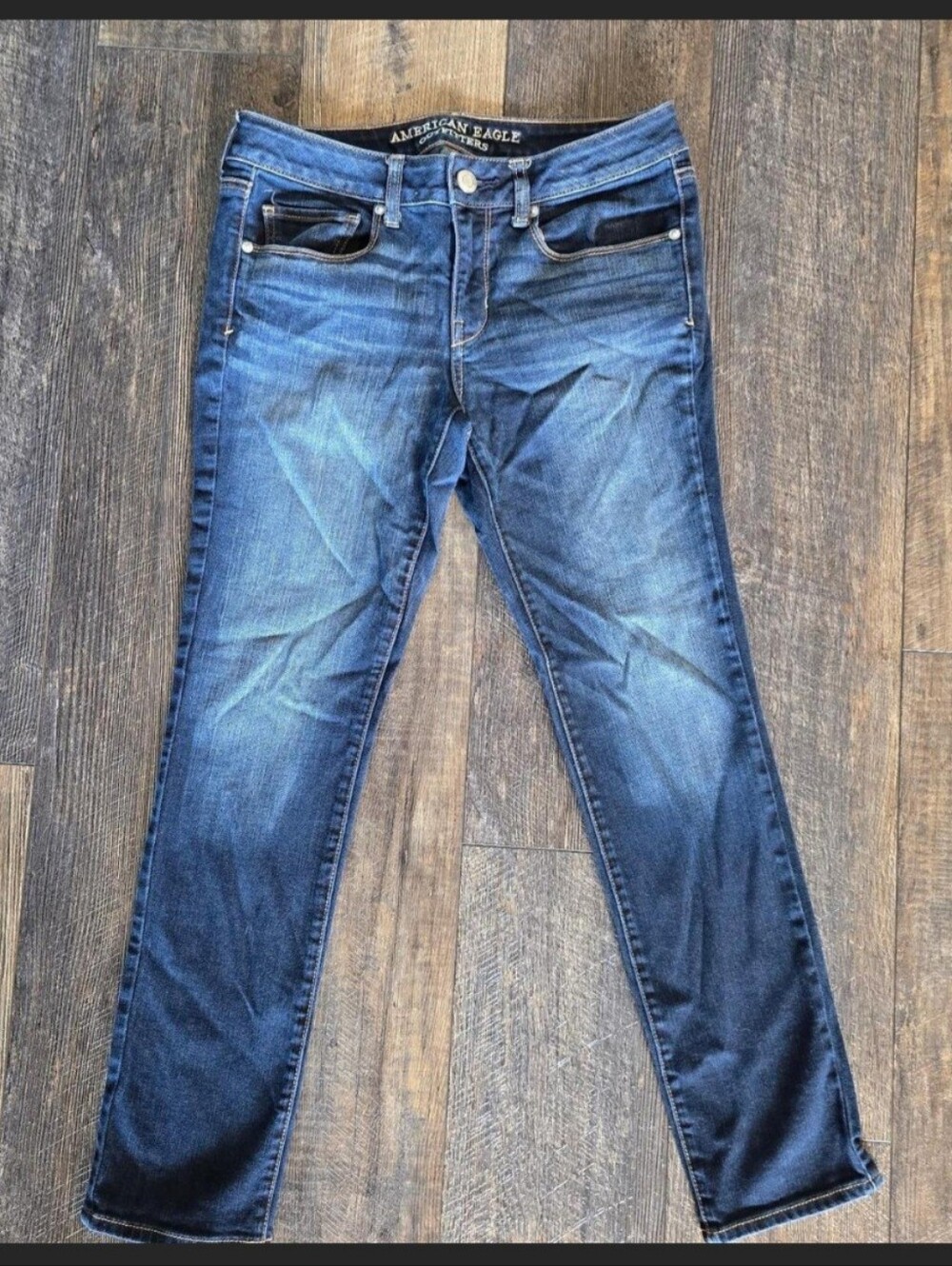 American Eagle Outfitters Women’s Mid Blue Skinny Leg Jeans